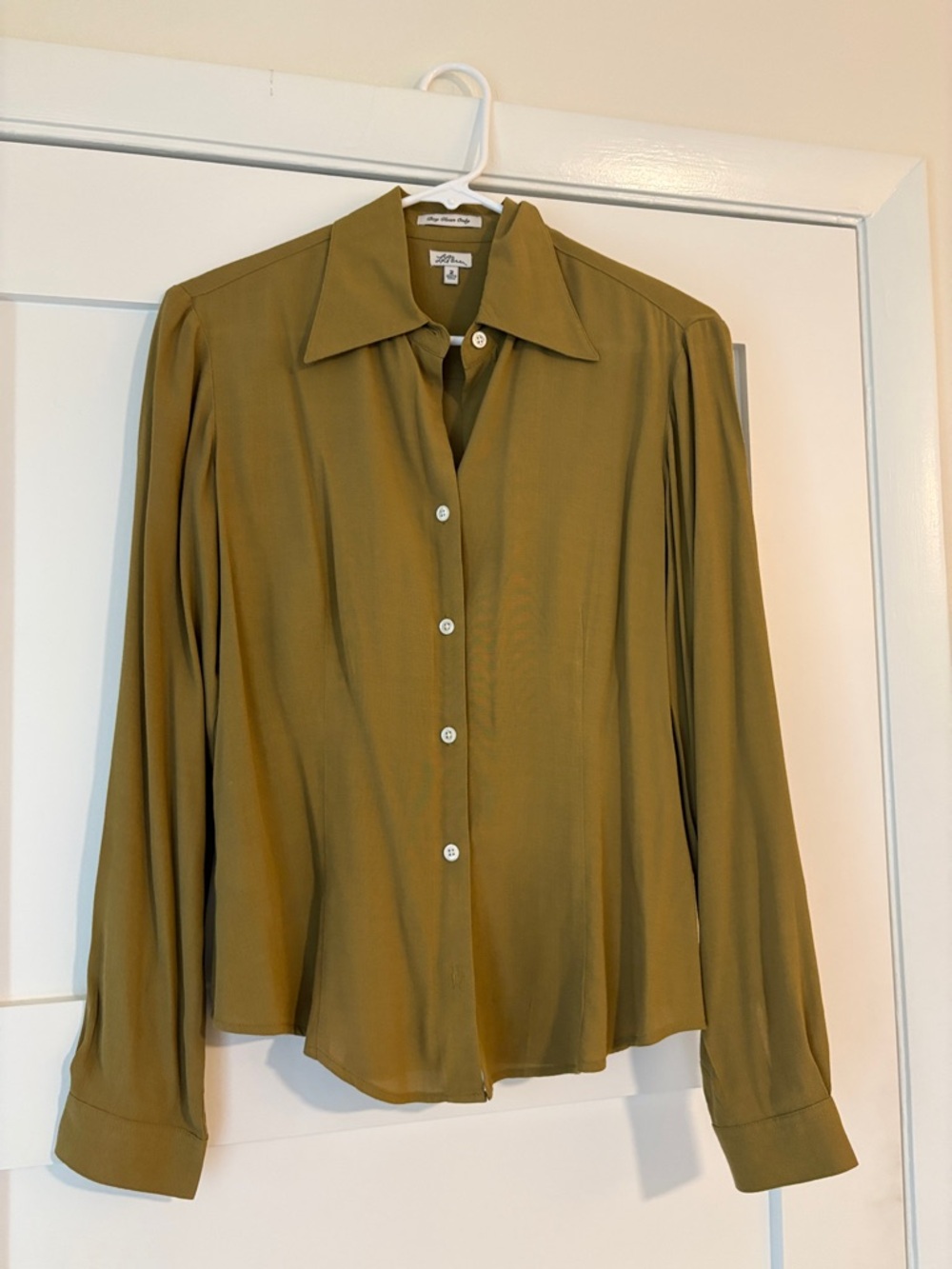 L.L. Bean dark Gold Blouse